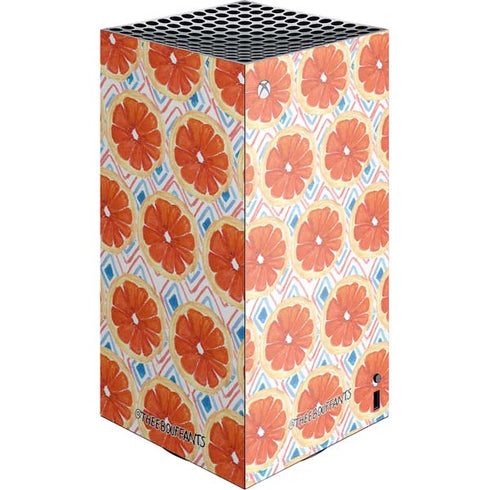 Bouffants and Broken Hearts Citrus Geo XBox Series X Digital Edition Console Skin